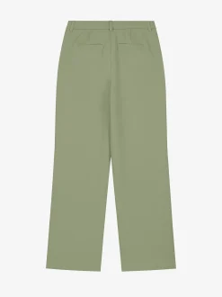 Straight fit broek met split