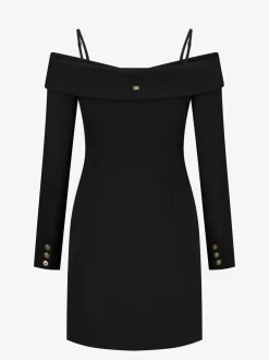 Strakke jurk met voor rits