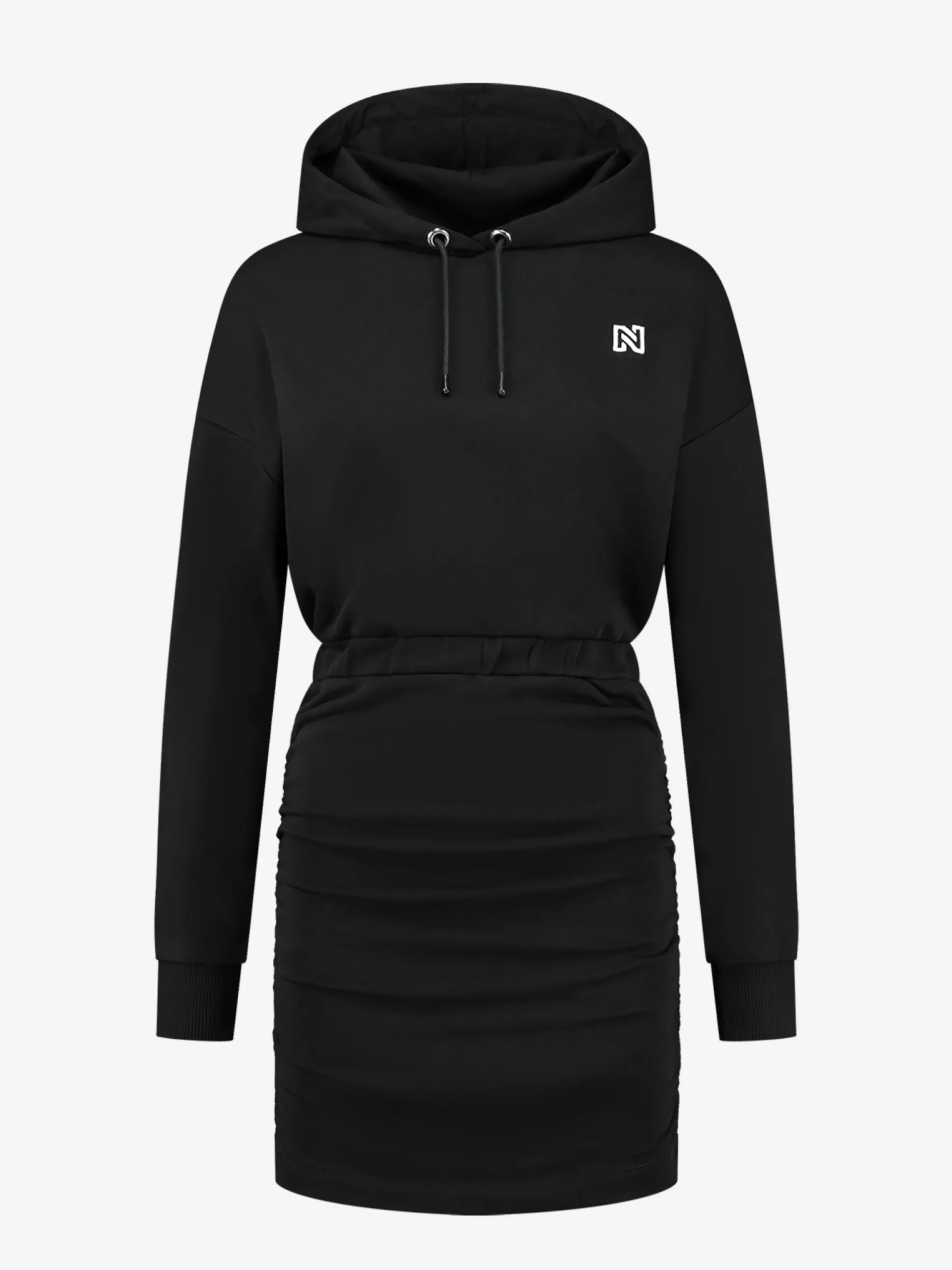 Sweat-jurk met capuchon