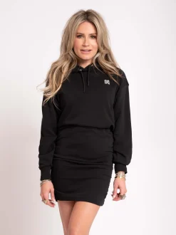 Sweat-jurk met capuchon