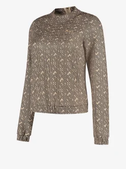 Trui met logo patroon