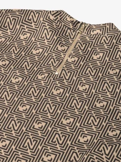 Trui met logo patroon