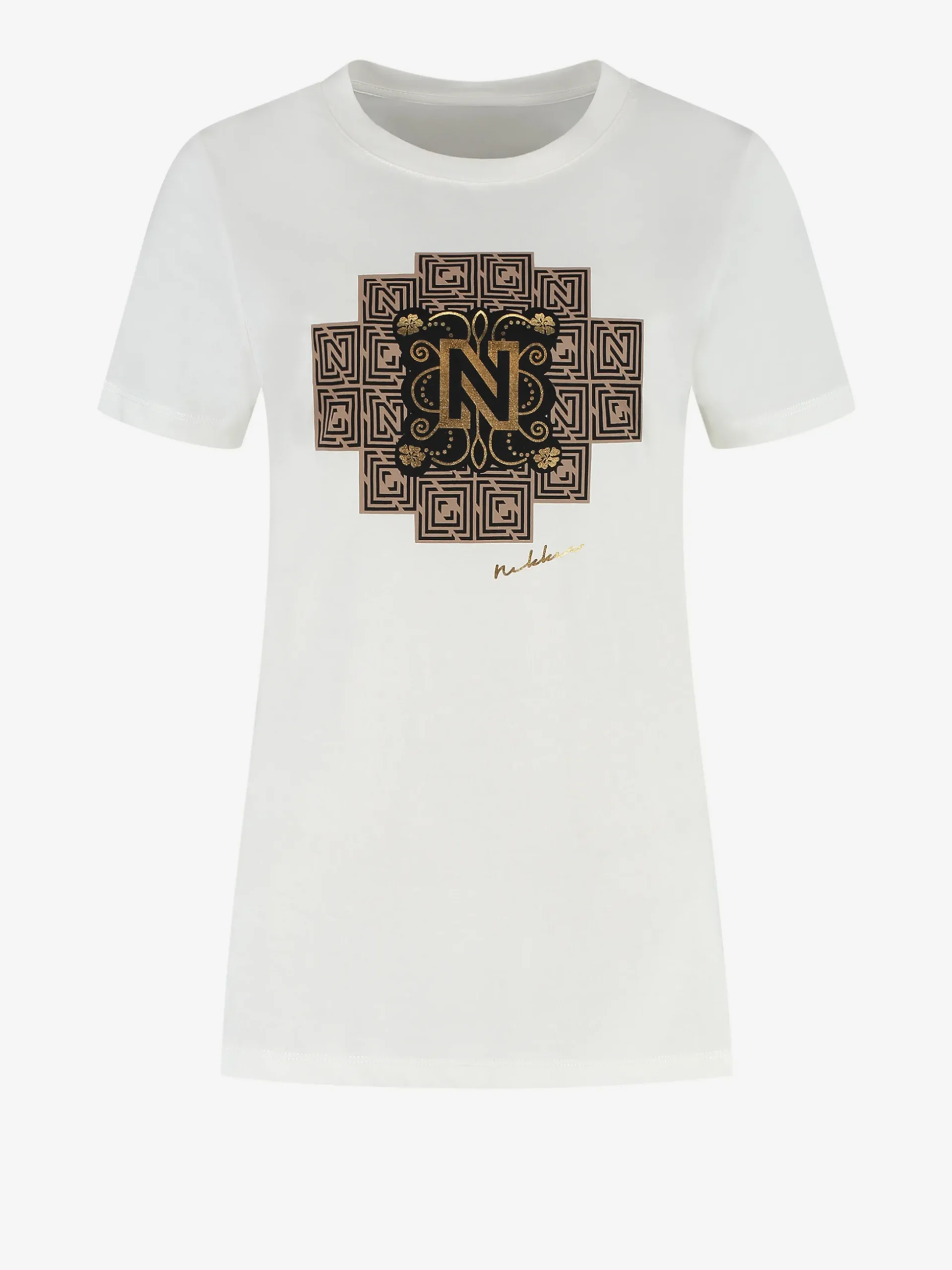 T-shirt met grafisch logo print