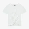 T-shirt met knoop