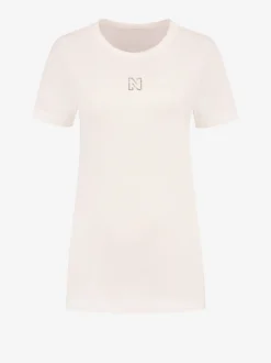 T-shirt met logo van Swarovski stenen