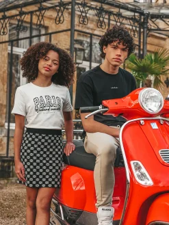 T-shirt met paris print