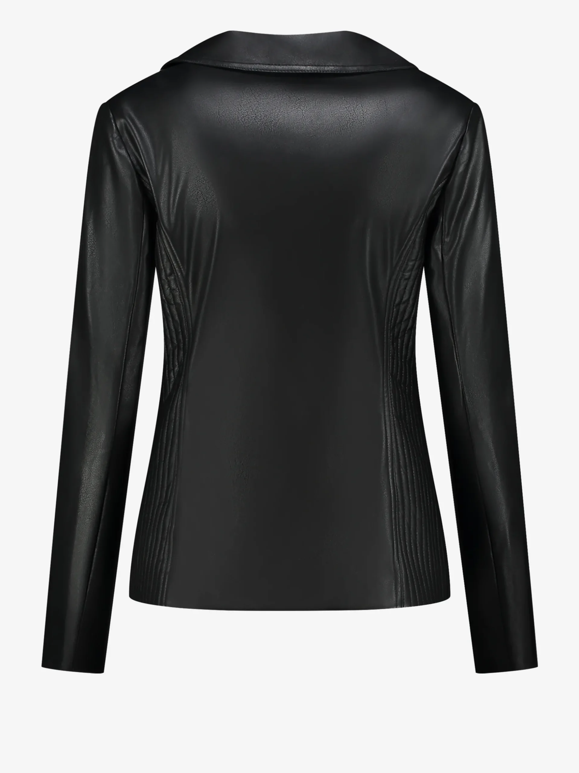 Vegan leren getailleerde blazer