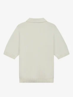 Zachte polo met elastieken tailleband