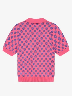 Zachte polo met elastieken taillenband