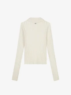 Zachte polo met elastieken tailleband